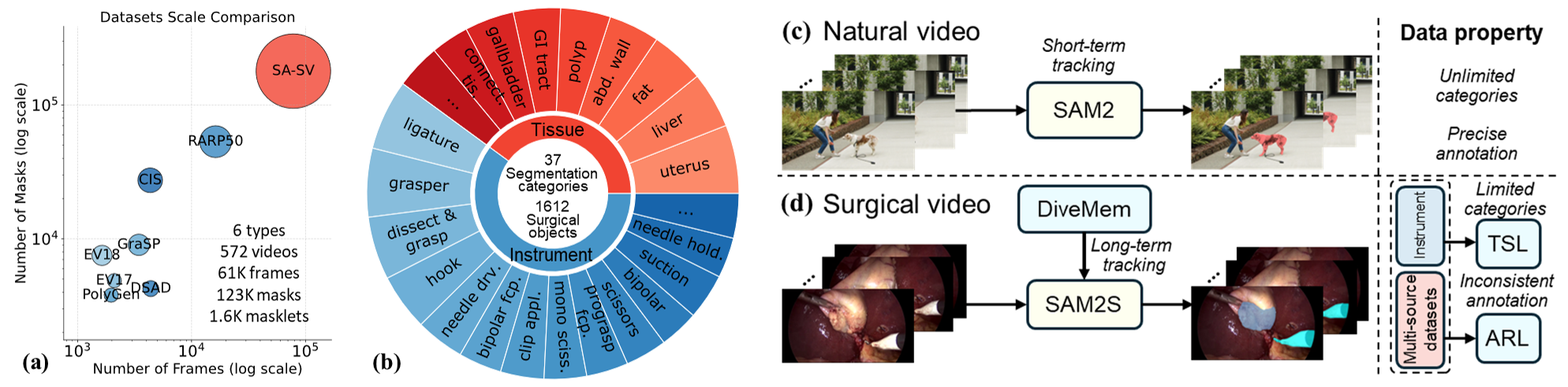 Overview of SA-SV benchmark and SAM2S framework